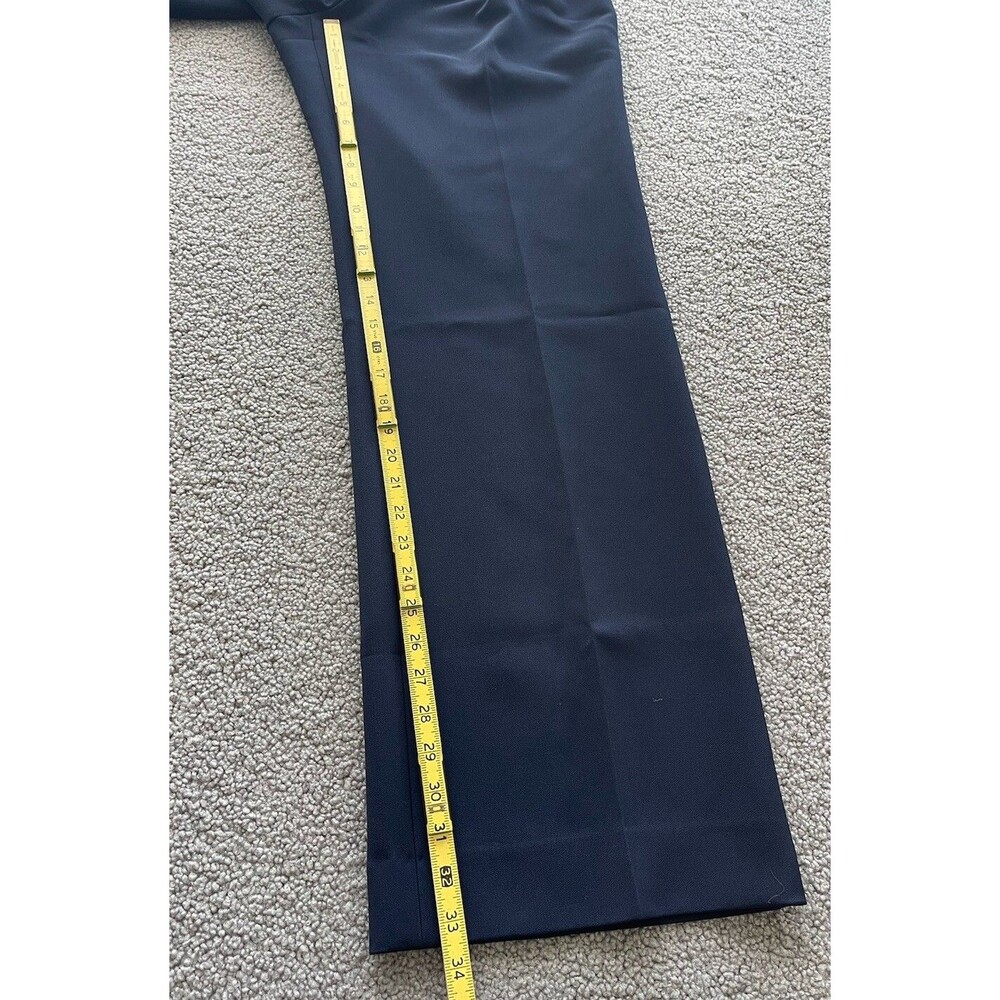 Anthropologie Favorite Daughter Pants Blue Tailored Preppy Wide Leg Sz 12 NWT - Picture 5 of 9